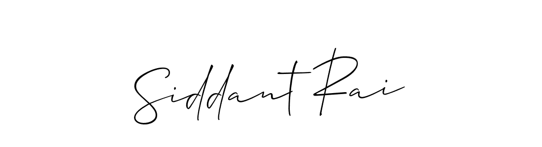 The best way (Allison_Script) to make a short signature is to pick only two or three words in your name. The name Siddant Rai include a total of six letters. For converting this name. Siddant Rai signature style 2 images and pictures png