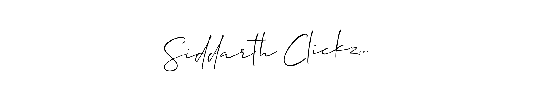 You should practise on your own different ways (Allison_Script) to write your name (Siddarth Clickz...) in signature. don't let someone else do it for you. Siddarth Clickz... signature style 2 images and pictures png