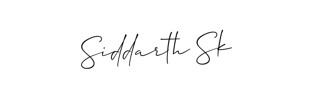 Siddarth Sk stylish signature style. Best Handwritten Sign (Allison_Script) for my name. Handwritten Signature Collection Ideas for my name Siddarth Sk. Siddarth Sk signature style 2 images and pictures png