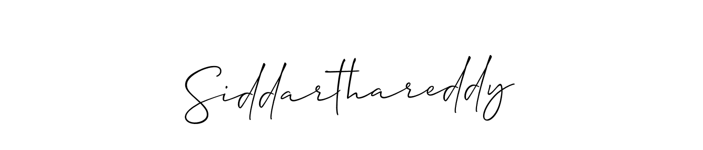 Use a signature maker to create a handwritten signature online. With this signature software, you can design (Allison_Script) your own signature for name Siddarthareddy. Siddarthareddy signature style 2 images and pictures png