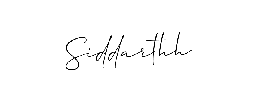 Use a signature maker to create a handwritten signature online. With this signature software, you can design (Allison_Script) your own signature for name Siddarthh. Siddarthh signature style 2 images and pictures png