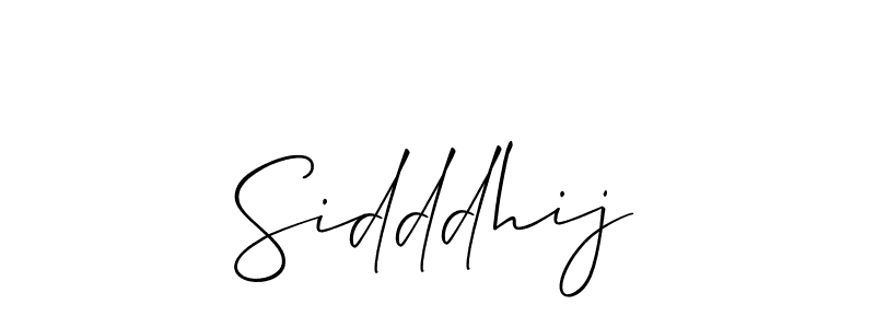 Create a beautiful signature design for name Sidddhij. With this signature (Allison_Script) fonts, you can make a handwritten signature for free. Sidddhij signature style 2 images and pictures png