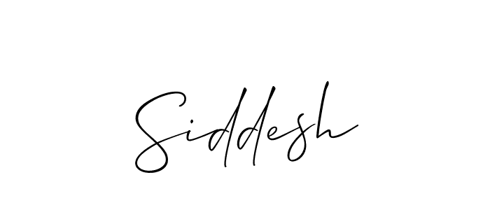 It looks lik you need a new signature style for name Siddesh. Design unique handwritten (Allison_Script) signature with our free signature maker in just a few clicks. Siddesh signature style 2 images and pictures png