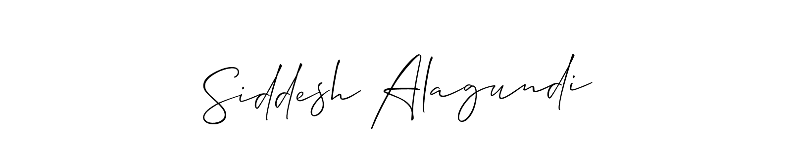 You should practise on your own different ways (Allison_Script) to write your name (Siddesh Alagundi) in signature. don't let someone else do it for you. Siddesh Alagundi signature style 2 images and pictures png
