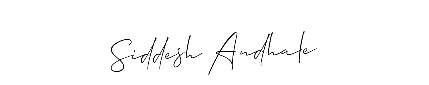 Best and Professional Signature Style for Siddesh Andhale. Allison_Script Best Signature Style Collection. Siddesh Andhale signature style 2 images and pictures png