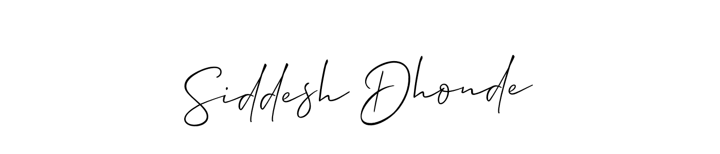 This is the best signature style for the Siddesh Dhonde name. Also you like these signature font (Allison_Script). Mix name signature. Siddesh Dhonde signature style 2 images and pictures png