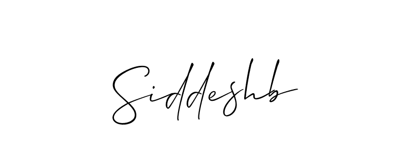 How to make Siddeshb signature? Allison_Script is a professional autograph style. Create handwritten signature for Siddeshb name. Siddeshb signature style 2 images and pictures png