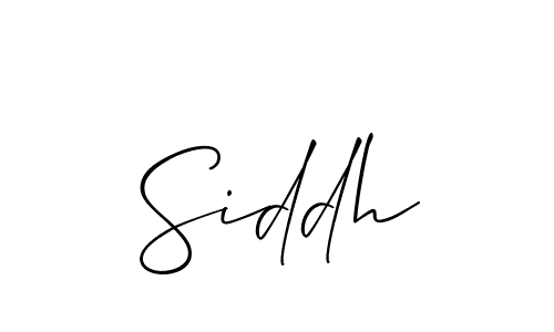 The best way (Allison_Script) to make a short signature is to pick only two or three words in your name. The name Siddh include a total of six letters. For converting this name. Siddh signature style 2 images and pictures png