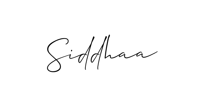 You should practise on your own different ways (Allison_Script) to write your name (Siddhaa) in signature. don't let someone else do it for you. Siddhaa signature style 2 images and pictures png