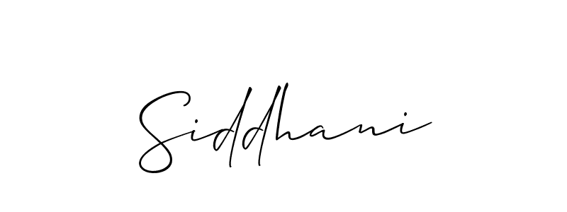 It looks lik you need a new signature style for name Siddhani. Design unique handwritten (Allison_Script) signature with our free signature maker in just a few clicks. Siddhani signature style 2 images and pictures png