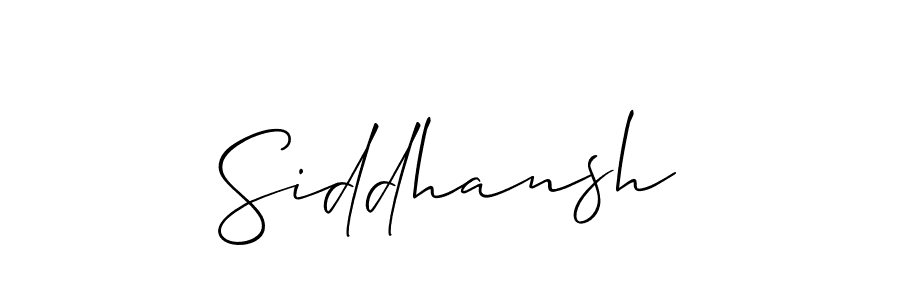 The best way (Allison_Script) to make a short signature is to pick only two or three words in your name. The name Siddhansh include a total of six letters. For converting this name. Siddhansh signature style 2 images and pictures png