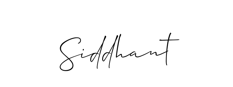 Also we have Siddhant name is the best signature style. Create professional handwritten signature collection using Allison_Script autograph style. Siddhant signature style 2 images and pictures png