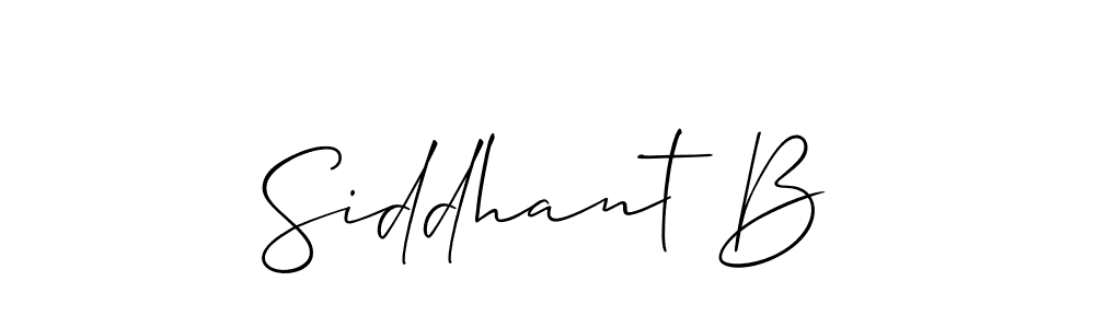 It looks lik you need a new signature style for name Siddhant B. Design unique handwritten (Allison_Script) signature with our free signature maker in just a few clicks. Siddhant B signature style 2 images and pictures png