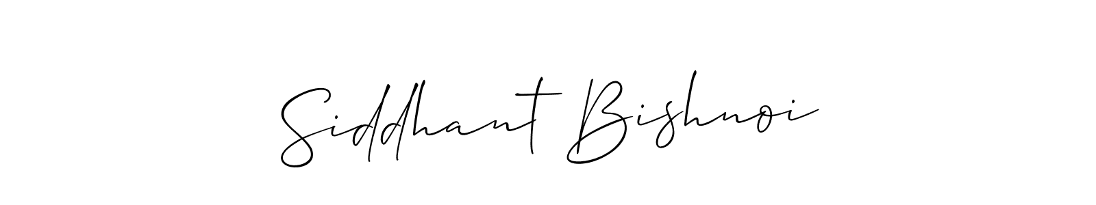 How to make Siddhant Bishnoi signature? Allison_Script is a professional autograph style. Create handwritten signature for Siddhant Bishnoi name. Siddhant Bishnoi signature style 2 images and pictures png