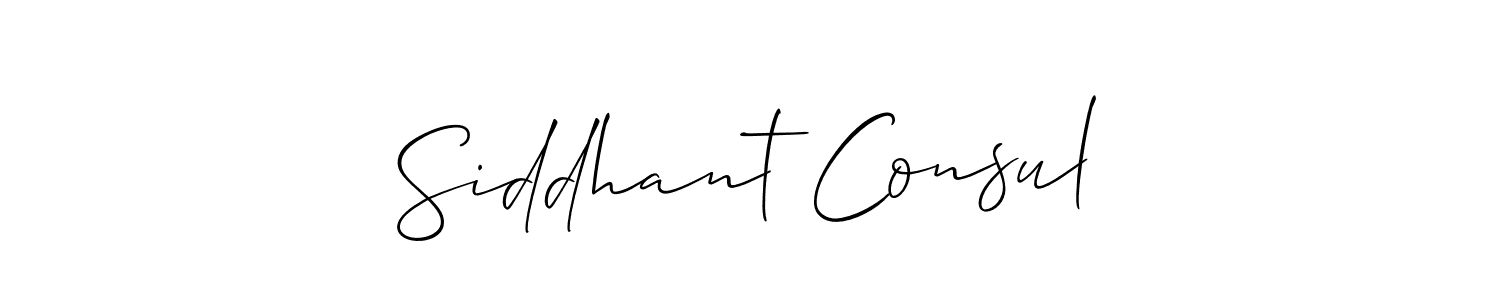 Best and Professional Signature Style for Siddhant Consul. Allison_Script Best Signature Style Collection. Siddhant Consul signature style 2 images and pictures png