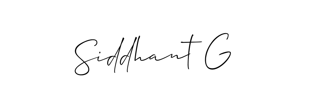 How to Draw Siddhant G signature style? Allison_Script is a latest design signature styles for name Siddhant G. Siddhant G signature style 2 images and pictures png