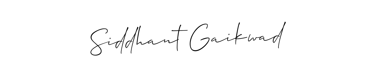 Also we have Siddhant Gaikwad name is the best signature style. Create professional handwritten signature collection using Allison_Script autograph style. Siddhant Gaikwad signature style 2 images and pictures png