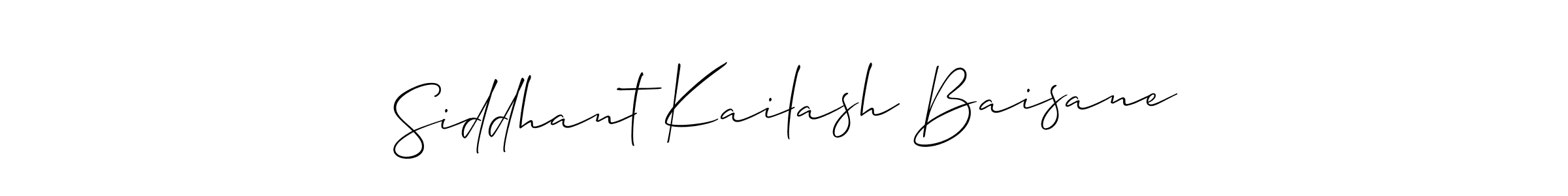 Also we have Siddhant Kailash Baisane name is the best signature style. Create professional handwritten signature collection using Allison_Script autograph style. Siddhant Kailash Baisane signature style 2 images and pictures png
