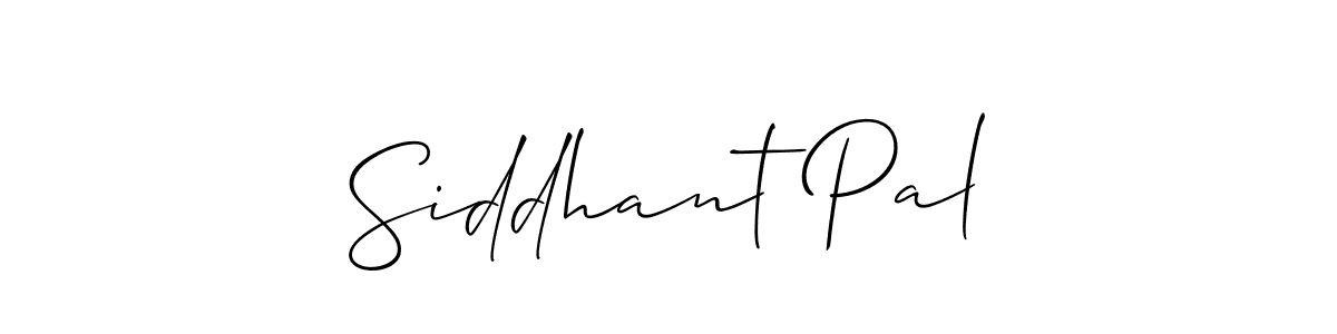 Allison_Script is a professional signature style that is perfect for those who want to add a touch of class to their signature. It is also a great choice for those who want to make their signature more unique. Get Siddhant Pal name to fancy signature for free. Siddhant Pal signature style 2 images and pictures png