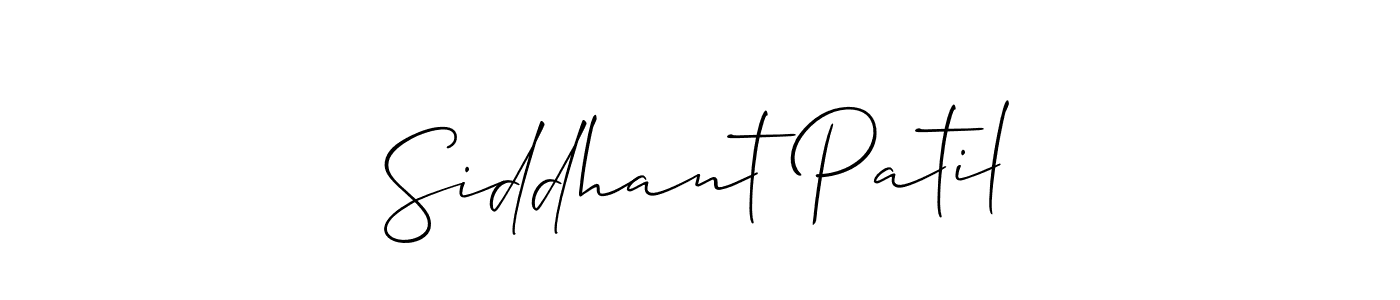 Siddhant Patil stylish signature style. Best Handwritten Sign (Allison_Script) for my name. Handwritten Signature Collection Ideas for my name Siddhant Patil. Siddhant Patil signature style 2 images and pictures png