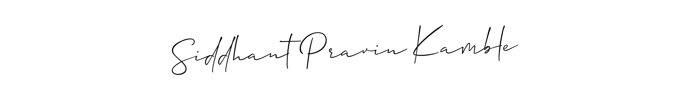 Create a beautiful signature design for name Siddhant Pravin Kamble. With this signature (Allison_Script) fonts, you can make a handwritten signature for free. Siddhant Pravin Kamble signature style 2 images and pictures png