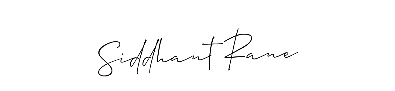 Use a signature maker to create a handwritten signature online. With this signature software, you can design (Allison_Script) your own signature for name Siddhant Rane. Siddhant Rane signature style 2 images and pictures png