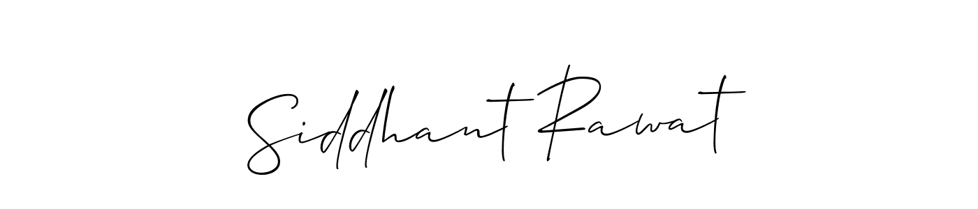 Make a short Siddhant Rawat signature style. Manage your documents anywhere anytime using Allison_Script. Create and add eSignatures, submit forms, share and send files easily. Siddhant Rawat signature style 2 images and pictures png