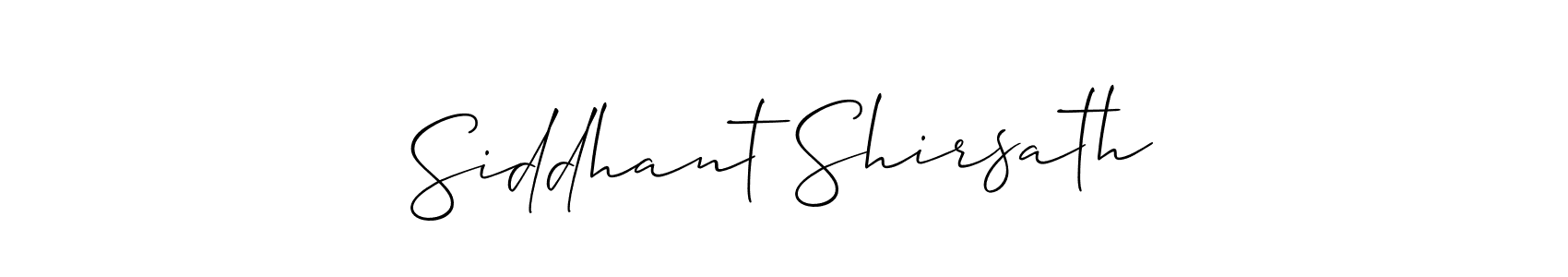 if you are searching for the best signature style for your name Siddhant Shirsath. so please give up your signature search. here we have designed multiple signature styles  using Allison_Script. Siddhant Shirsath signature style 2 images and pictures png