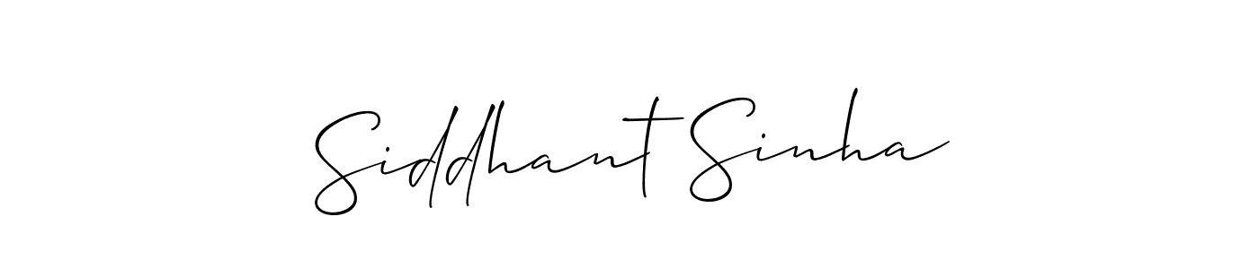 Also we have Siddhant Sinha name is the best signature style. Create professional handwritten signature collection using Allison_Script autograph style. Siddhant Sinha signature style 2 images and pictures png
