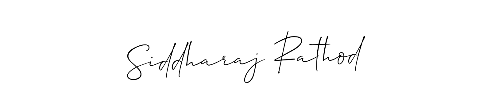 How to make Siddharaj Rathod name signature. Use Allison_Script style for creating short signs online. This is the latest handwritten sign. Siddharaj Rathod signature style 2 images and pictures png
