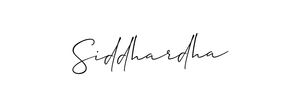 How to make Siddhardha signature? Allison_Script is a professional autograph style. Create handwritten signature for Siddhardha name. Siddhardha signature style 2 images and pictures png