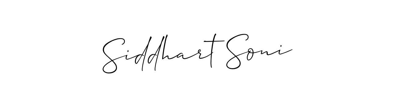 Similarly Allison_Script is the best handwritten signature design. Signature creator online .You can use it as an online autograph creator for name Siddhart Soni. Siddhart Soni signature style 2 images and pictures png