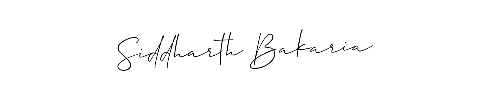 Design your own signature with our free online signature maker. With this signature software, you can create a handwritten (Allison_Script) signature for name Siddharth Bakaria. Siddharth Bakaria signature style 2 images and pictures png