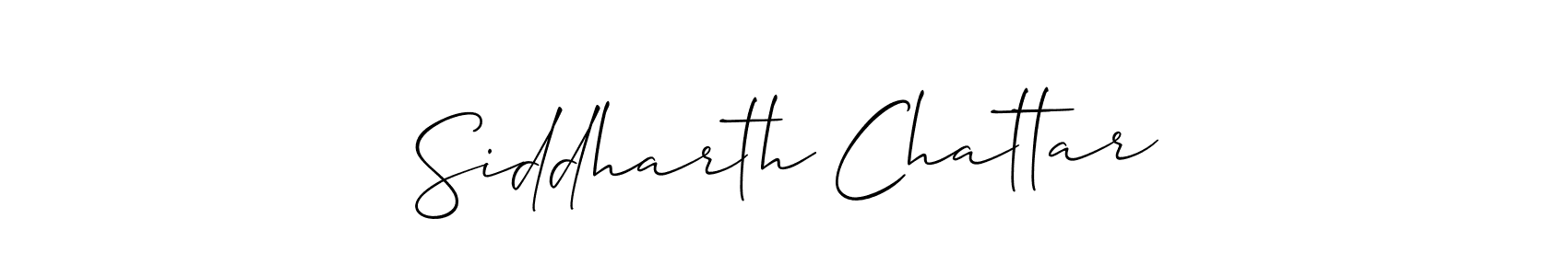 Siddharth Chattar stylish signature style. Best Handwritten Sign (Allison_Script) for my name. Handwritten Signature Collection Ideas for my name Siddharth Chattar. Siddharth Chattar signature style 2 images and pictures png