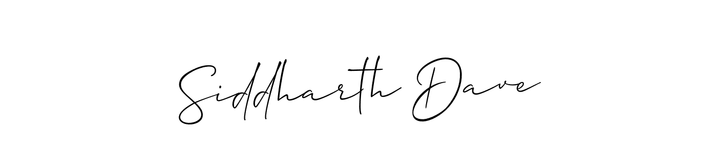 The best way (Allison_Script) to make a short signature is to pick only two or three words in your name. The name Siddharth Dave include a total of six letters. For converting this name. Siddharth Dave signature style 2 images and pictures png