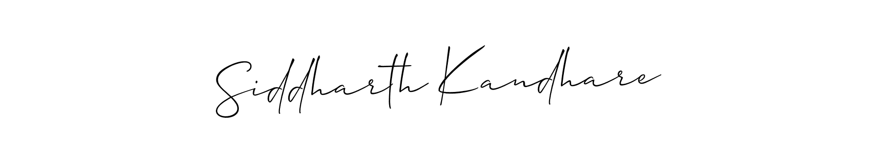 How to make Siddharth Kandhare signature? Allison_Script is a professional autograph style. Create handwritten signature for Siddharth Kandhare name. Siddharth Kandhare signature style 2 images and pictures png