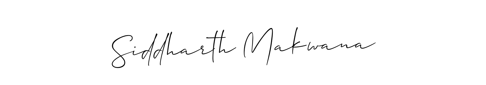 Design your own signature with our free online signature maker. With this signature software, you can create a handwritten (Allison_Script) signature for name Siddharth Makwana. Siddharth Makwana signature style 2 images and pictures png