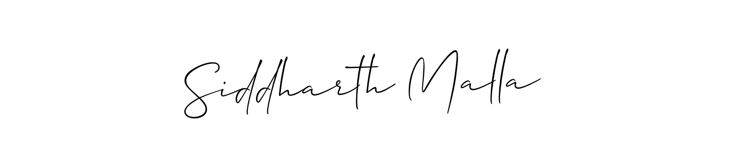 Design your own signature with our free online signature maker. With this signature software, you can create a handwritten (Allison_Script) signature for name Siddharth Malla. Siddharth Malla signature style 2 images and pictures png