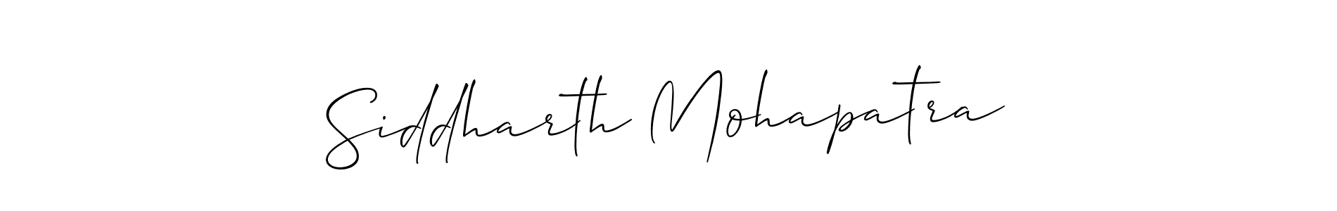 How to make Siddharth Mohapatra name signature. Use Allison_Script style for creating short signs online. This is the latest handwritten sign. Siddharth Mohapatra signature style 2 images and pictures png