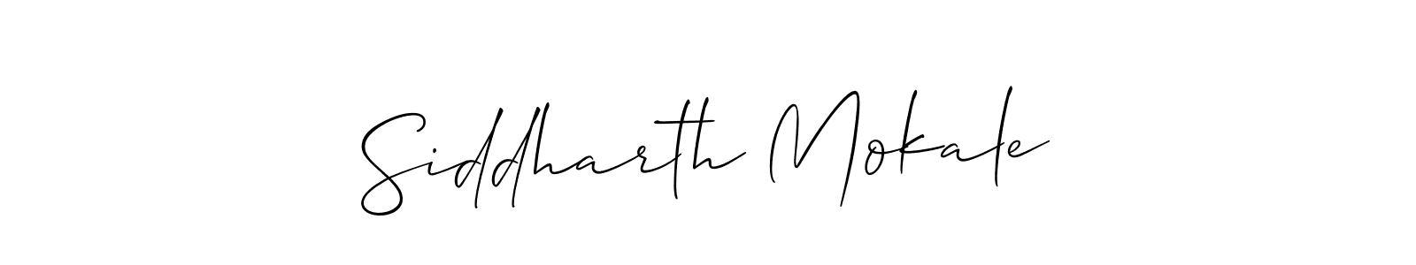 Make a beautiful signature design for name Siddharth Mokale. Use this online signature maker to create a handwritten signature for free. Siddharth Mokale signature style 2 images and pictures png