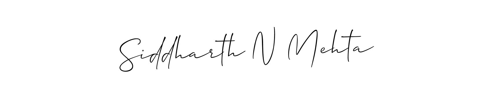 You should practise on your own different ways (Allison_Script) to write your name (Siddharth N Mehta) in signature. don't let someone else do it for you. Siddharth N Mehta signature style 2 images and pictures png