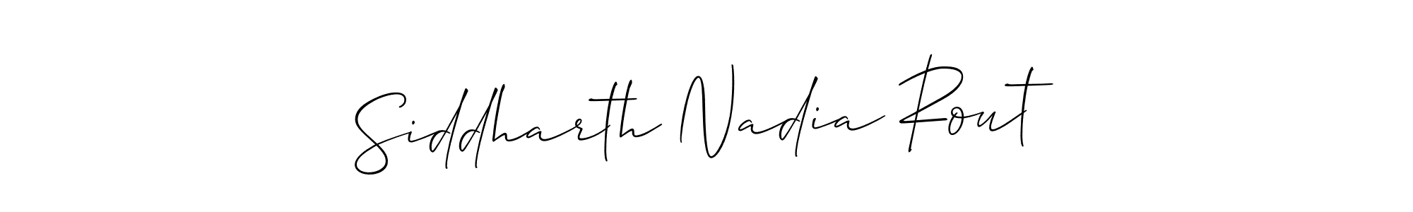if you are searching for the best signature style for your name Siddharth Nadia Rout. so please give up your signature search. here we have designed multiple signature styles  using Allison_Script. Siddharth Nadia Rout signature style 2 images and pictures png