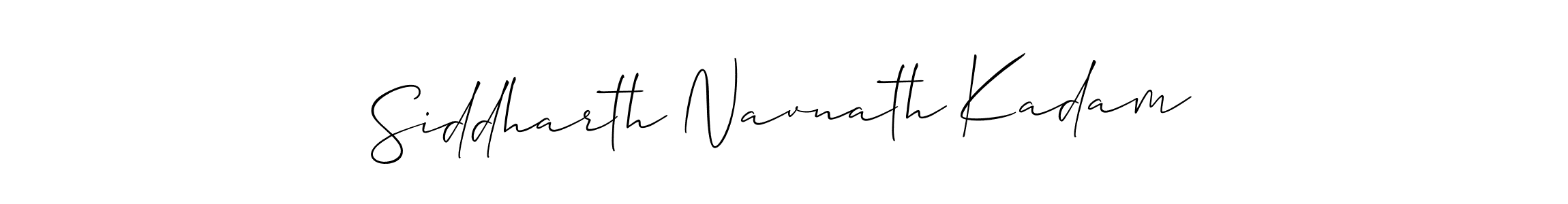 Also we have Siddharth Navnath Kadam name is the best signature style. Create professional handwritten signature collection using Allison_Script autograph style. Siddharth Navnath Kadam signature style 2 images and pictures png