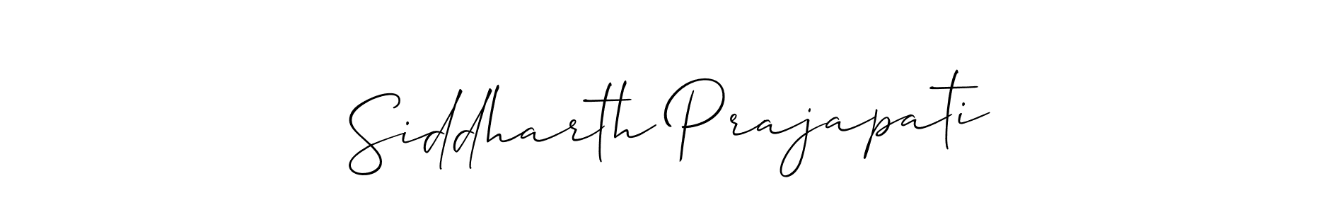 Design your own signature with our free online signature maker. With this signature software, you can create a handwritten (Allison_Script) signature for name Siddharth Prajapati. Siddharth Prajapati signature style 2 images and pictures png