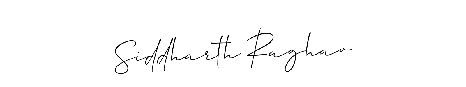 Make a beautiful signature design for name Siddharth Raghav. With this signature (Allison_Script) style, you can create a handwritten signature for free. Siddharth Raghav signature style 2 images and pictures png
