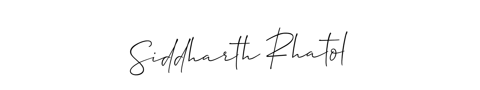 Best and Professional Signature Style for Siddharth Rhatol. Allison_Script Best Signature Style Collection. Siddharth Rhatol signature style 2 images and pictures png