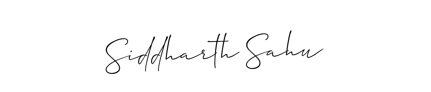 Also we have Siddharth Sahu name is the best signature style. Create professional handwritten signature collection using Allison_Script autograph style. Siddharth Sahu signature style 2 images and pictures png