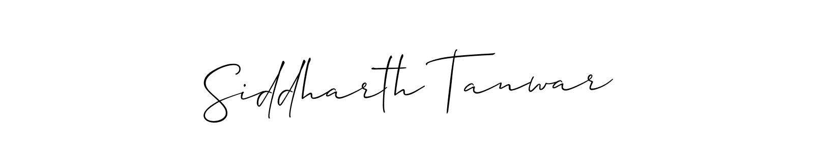 Make a short Siddharth Tanwar signature style. Manage your documents anywhere anytime using Allison_Script. Create and add eSignatures, submit forms, share and send files easily. Siddharth Tanwar signature style 2 images and pictures png