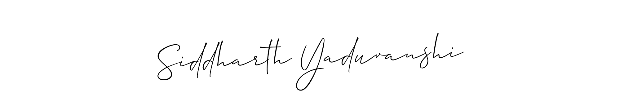 You should practise on your own different ways (Allison_Script) to write your name (Siddharth Yaduvanshi) in signature. don't let someone else do it for you. Siddharth Yaduvanshi signature style 2 images and pictures png
