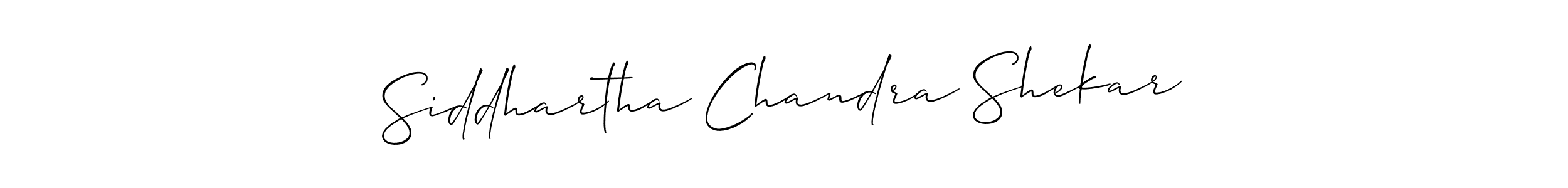 Allison_Script is a professional signature style that is perfect for those who want to add a touch of class to their signature. It is also a great choice for those who want to make their signature more unique. Get Siddhartha Chandra Shekar name to fancy signature for free. Siddhartha Chandra Shekar signature style 2 images and pictures png